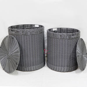 Artex Dong Thap Factory Grand panier de rangement en jonc de mer avec poignées pour l'organisation de la cuisine et la décoration intérieure - Product Image 2