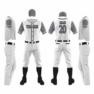 Uniforme de béisbol sublimado totalmente personalizado, conjunto de camisetas, ropa deportiva 100% poliéster, secado rápido, transpirable, ropa suave y cómoda - Product Image 3