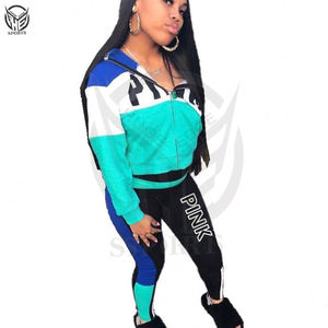 2025 Offre Spéciale personnalisé deux pièces ensemble 100% coton réversible imperméable survêtement joggeurs survêtements pour femmes - Product Image 4