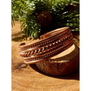 Navajo Handmade Fashion <b>Copper</b> Cuff Bracelet - Product Image 3