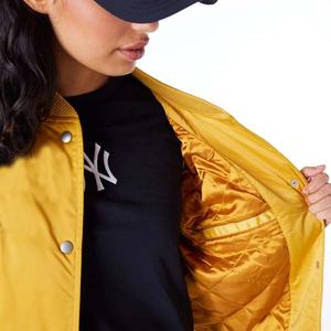 Chaqueta de satén de moda informal de último diseño, chaqueta universitaria de béisbol de talla grande para mujer, tela tejida transpirable para invierno, ropa universitaria - Product Image 3