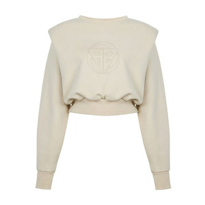 Sudadera Corta Estilo Casual con Acabado Liso y Interior Suave, Sudadera Corta con Tela Cómoda - Product Image 1