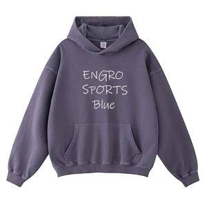 Streetwear américain Sweatshirt à capuche pour hommes Sweatshirt Sets Plain Dyed Pattern Silk Screen Special Discounts Polyester Fleece Hoodi - Product Image 6