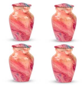 Pink and Peach Swirl Urn for Human <b>Ashes</b> Personalized Decorative Urn for Adults <b>Ashes</b> <b>Keepsake</b> Memorial 200 Cubic Inch Urn - Product Image 6