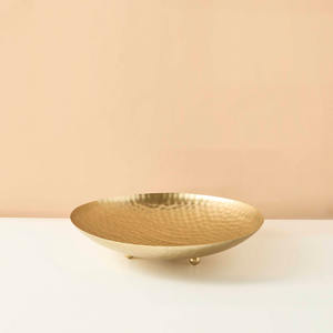 Tazón Redondo de Aluminio Hecho a Mano, Diseño Clásico y Elegante, Acabado Pulido, Apto para Alimentos, Porta Frutas y Adorno de Mesa para Fiestas - Product Image 2