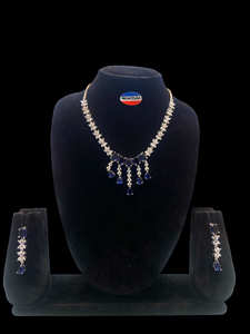 สร้อยคอโฆษณาแบบดั้งเดิมชุดที่มีต่างหูสวยงามเครื่องประดับเพชรอเมริกันสำหรับสวมใส่ชาติพันธุ์และกิจกรรมพิเศษ - Product Image 5