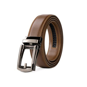 Cinturones de vestir con hebilla de acero formal a la moda para hombres Logotipo personalizado a bajo precio - Product Image 2