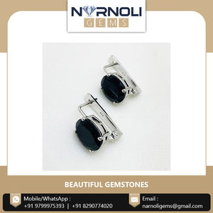 Pendientes de Plata de Ley 925 de alta calidad: tachuelas de espinela negra a granel para colecciones de joyas elegantes - Product Image 2