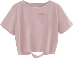 MOQ bajo Custom Bling Cropped Tops Tees Shirt con Rhinestone Logo en alta calidad por Onstyle Sports low MOQ barato - Product Image 1