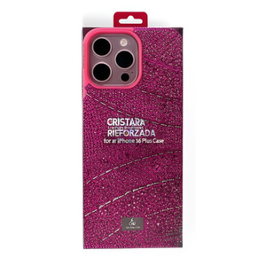 Funda de Lujo con Diamantes en Relieve y Brillo, Resistente a Impactos, TPU+PC para 16 Plus - Product Image 1