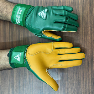 Gants de frappe de baseball en cuir véritable pour adultes et jeunes, gants de frappe professionnels pour hommes et femmes, gants de softball sur mesure - Product Image 6