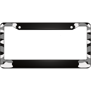 Cadres de plaque d'immatriculation de voiture en aluminium camouflage, acier inoxydable durable, fibre de carbone, plastique, couvercle LED pour Abarth - Product Image 1