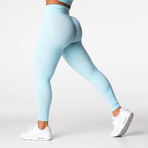 Leggings de yoga super doux taille haute avec logo personnalisé pour femmes équipement de fitness tricoté respirant en tailles multicolores pour adultes - Product Image 4