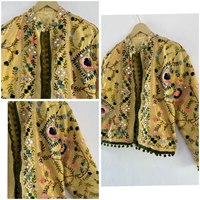 Veste indienne Manteau femme Veste femme traditionnelle bohème Veste brodée