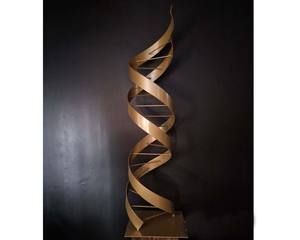 Sculpture Or Abstrait Intérieur Extérieur Art Grande sculpture de jardin Acier Laverne Or Cactus Sculpture produit vente en gros table - Product Image 5