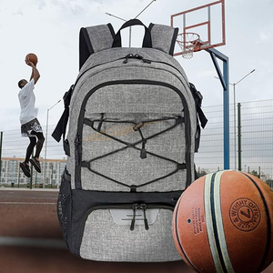 Mochila deportiva de baloncesto todo en uno con soporte para bola, compartimento para zapatos, bolsillo de hidratación para gimnasio y deportes al aire libre - Product Image 6