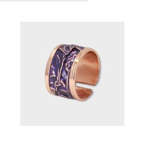 2024 Texas Trendy Simple Ohio Jewelry Cobre sólido Mujeres 8 cm Anillos de dedo de cobre para la artritis Precio para hombres y mujeres - Product Image 2