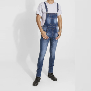 Factory-Made <b>Men's</b> Straight <b>Denim</b> <b>Dungarees</b> Custom Colour Breathable and Light Wash Hot Selling! - Product Image 2