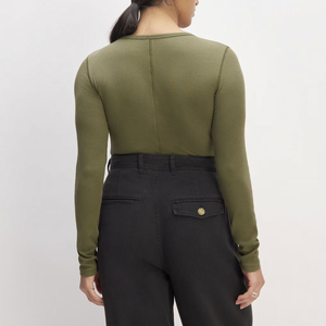 Nouveau design personnalisé T-shirts à manches longues pour femmes/Top tendance hiver automne printemps tenue décontracté T-shirts à manches longues pour femmes - Product Image 2