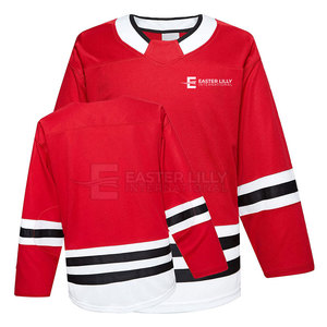 Maillot de hockey sur glace haut de gamme personnalisé, maillot d'équipe de hockey respirant, vêtements de sport, logo personnalisé OEM - Product Image 3