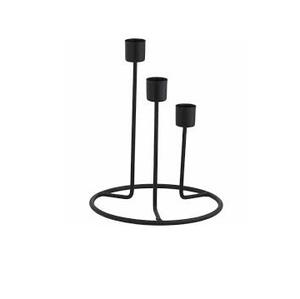 Décoration personnalisée de jardin bougeoir décoratif vintage en métal noir pour bougie de Noël bougeoir pour la maison - Product Image 1