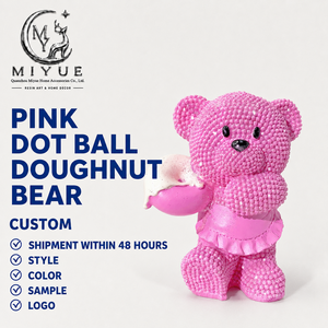 Adornos de Resina de Ositos de Peluche Estilo Europeo Moderno, Decoraciones para Escritorio de Oficina y Vestíbulo, Artesanías al por Mayor, Regalos para Niñas - Product Image 1