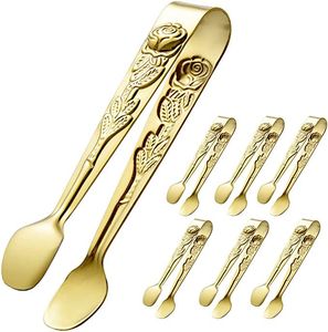 Pinzas de Repostería de Latón Macizo de Lujo, Herramienta para Servir Postres en Buffet, para Servir Pasteles, Postres y Golosinas en Reuniones - Product Image 1