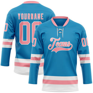 Sudadera con capucha de hockey con bordado en blanco de último diseño, jerséis de hockey sobre hielo con sublimación personalizada, tarifa al por mayor, personalización transpirable OEM - Product Image 2