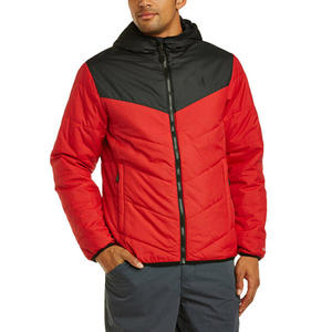 2025 Veste de maintien au chaud de couleur contrastée rembourrée pour hommes de style décontracté - Product Image 1
