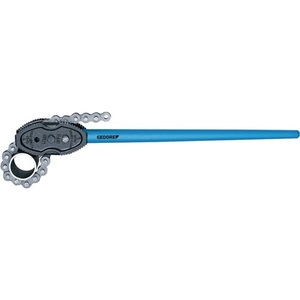 GEDORE Chain Pipe <b>Wrench</b> 122 Overall Length 1275mm Clamping Range 48-219mm for Pipes 1 1/2-8" - Product Image 1