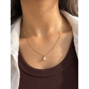 สร้อยคอแฟชั่นทรงหยดน้ำลายงู - Product Image 6
