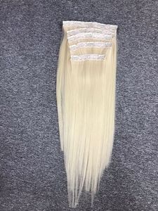 Extensions de cheveux vierges 100% lisses naturels de luxe en gros Cheveux humains vietnamiens à clipser pour filles de couleur naturelle - Product Image 2