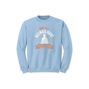 Sweat-shirt en mélange de coton avec des thèmes de bouddha imprimés Style décontracté 12 options de couleur 260-280 Placement de conception personnalisable GSM lourd - Product Image 4