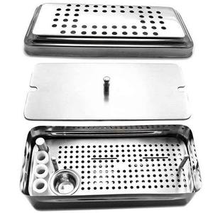 Juego de instrumentos quirúrgicos dentales manuales esenciales, kit de cirugía amigable con UCI en tono dorado con cuchara portadora de huesos para odontología CE - Product Image 3