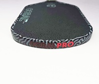 Nouvelle pagaie de pickleball hybride SIX ZERO Coral Pro 16 mm 2026, 60 % fibre de carbone, finition mate pressée à chaud, motif ondulé, 230 g