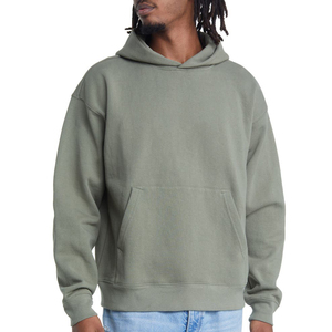 Sweats à capuche personnalisés pour hommes Streetwear coton lourd coupe ajustée pulls molletonnés à capuche oversize pour hommes - Product Image 1