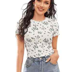 Top Corto Transpirable de Secado Rápido y Alta Calidad para Mujer, Ropa de Verano, Tops Cortos con Estampado por Sublimación - Product Image 1