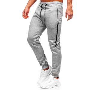 กางเกงวอร์มกีฬาลำลองสำหรับผู้ชายกางเกงวิ่งสีเทาแบบยั่งยืน - Product Image 4