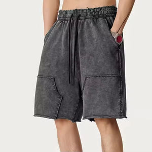 Pantalones Cortos Deportivos de Invierno para Hombre, al por Mayor, de Alta Calidad, Personalizados, de Algodón Transpirable, Tejido de Rizo Lavado, Estilo Vintage - Product Image 3