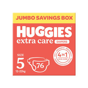 Pañales para Recién Nacidos Suaves, Delicados, Huggies Extra Care e Ideales para la Piel Sensible del Bebé - Product Image 4