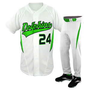 Venta al por mayor sublimación uniforme de béisbol personalizado OEM transpirable de secado rápido ropa deportiva reversible proveedor de fábrica Club Escolar - Product Image 4