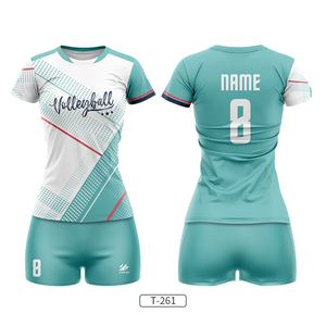 Custom Men's Women's Quick Dry Slim Beach Volleyball Jersey Low MOQ Sublimation Uniform Design Set - Product Image 4