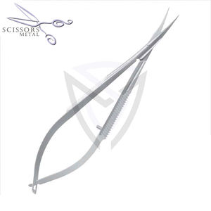 Ciseaux à ressort professionnels en acier inoxydable les plus vendus lame incurvée de beauté de marque privée en gros - Product Image 6