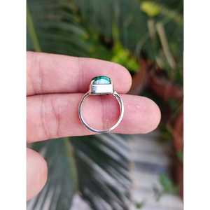 Handmade 925 Sterling Silver Women's Ring Cushion Shape Gemstone Malachite Inlay Setting <b>Unique</b> Number Shape <b>Gift</b> <b>for</b> <b>Her</b> - Product Image 6