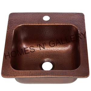 Customized Handmade Single Hammered Copper <b>Kitchen</b> <b>Sink</b> Premium Decorative Design Shiny Finish High Quality Counter High Selling - Product Image 2