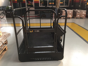 Plataforma de Trabajo con Accesorios para Montacargas, Capacidad de Carga de 400 kg, Accesorio de Canasta Montada en Horquilla para Montacargas y Manipuladores Telescópicos, Certificado CE - Product Image 3