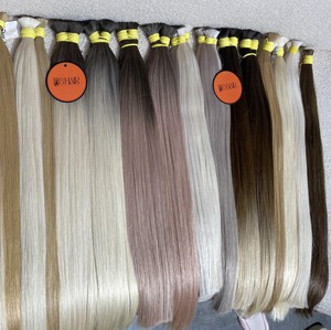 Extensions de cheveux vietnamiens longs et lisses en gros pour styles ombrés blonds, ondulations naturelles, boucles afro, mèches de cheveux ondulés profonds et lâches - Product Image 3