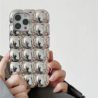 Coque Téléphone 3D Brillante Tendance Mignonne Couleur Bonbon Bloc Pain Chocolat pour iPhone 14 13 12 11 15 16 Pro Max Protection Complète