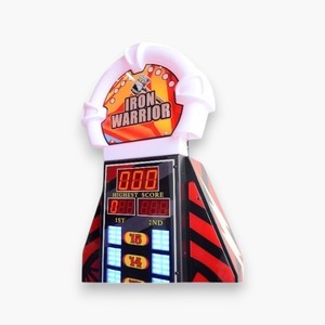 Máquina de Juego Arcade Operada con Monedas Iron Warrior, 6+ Años, Martillo de Fuerza, Boxeo Electrónico, Material de Fibra de Vidrio para Niños y Adultos - Product Image 1