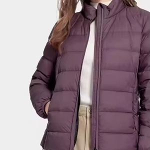 New Style Hot Bomber <b>Jacket</b> for Women Custom Waterproof Winter Outdoor Stand Collar Button Closure Cotton & Nylon Lining - Product Image 4